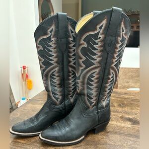 Justin Black Cowboy Boots